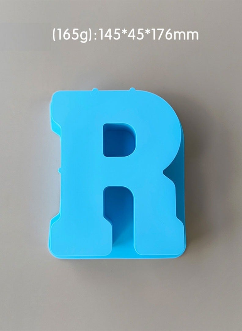Large Multi-Purpose R Shaped Silicone Mold for Epoxy Resin, Chocolate, Wax, and Soap – Heat Resistant and Food Safe Reusable Mold for Crafts and Baking - Image 1