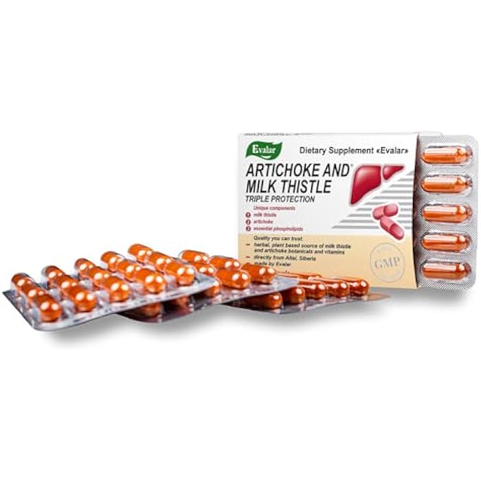 Evalar Milk Thistle Artichoke Herbs Siberian 60 Tabs - Image 3