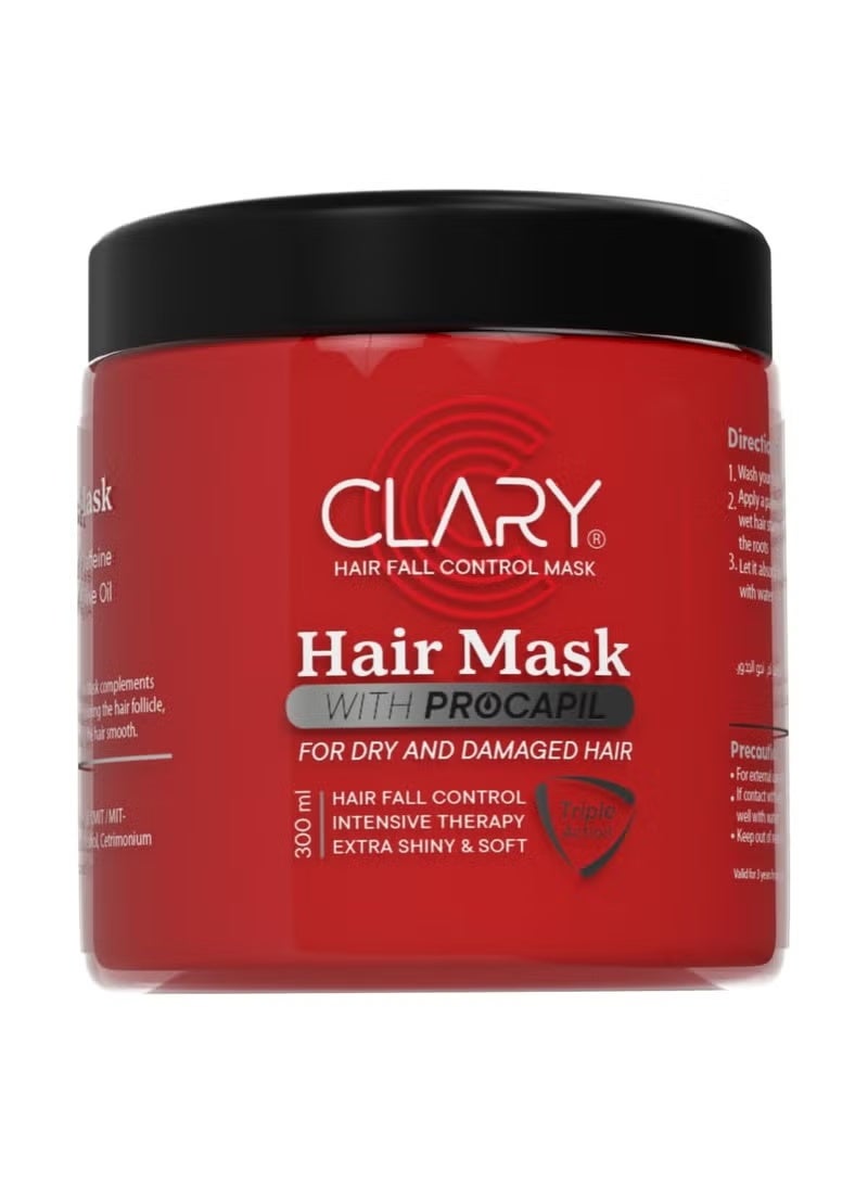 Clary Hair Mask with Procapil – Strengthening & Anti-Hair Fall, 300 ml - Image 1