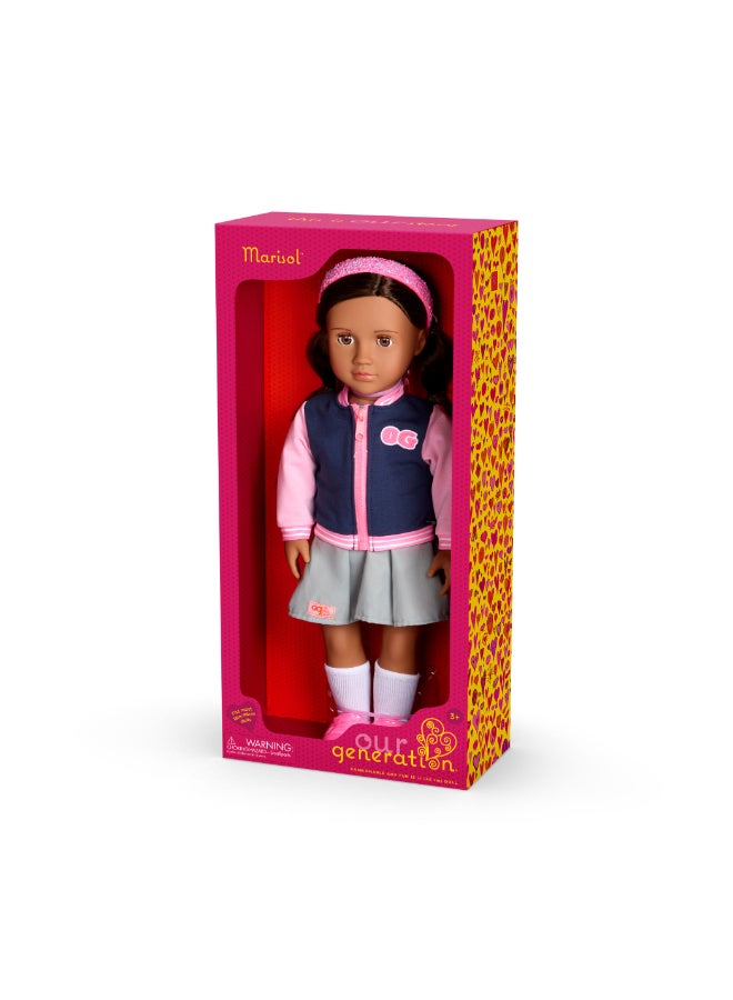 Our Generation Doll w/ School Outfit and Bomber Jacket, Marisol - Image 5