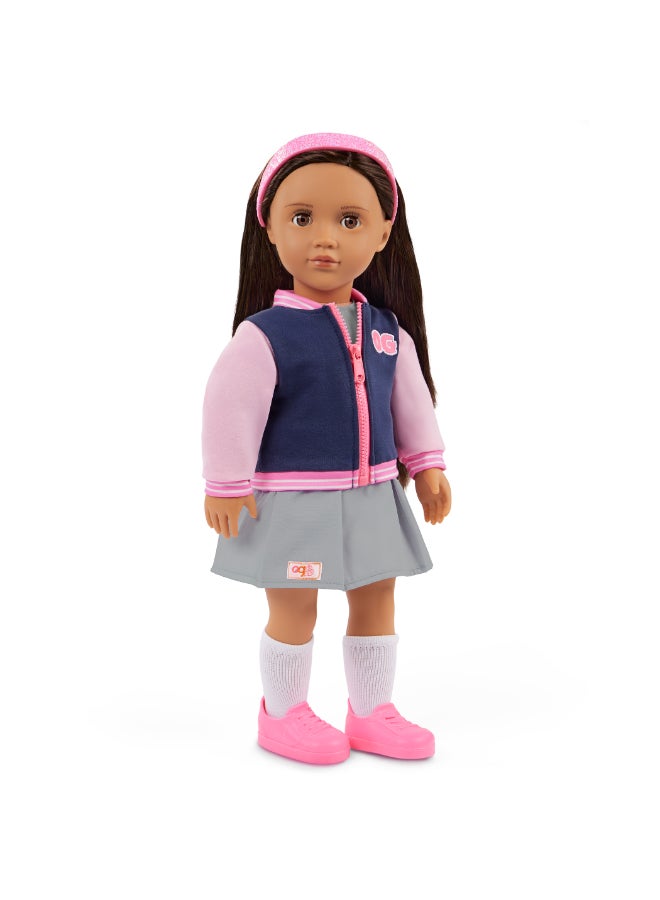 Our Generation Doll w/ School Outfit and Bomber Jacket, Marisol - Image 2