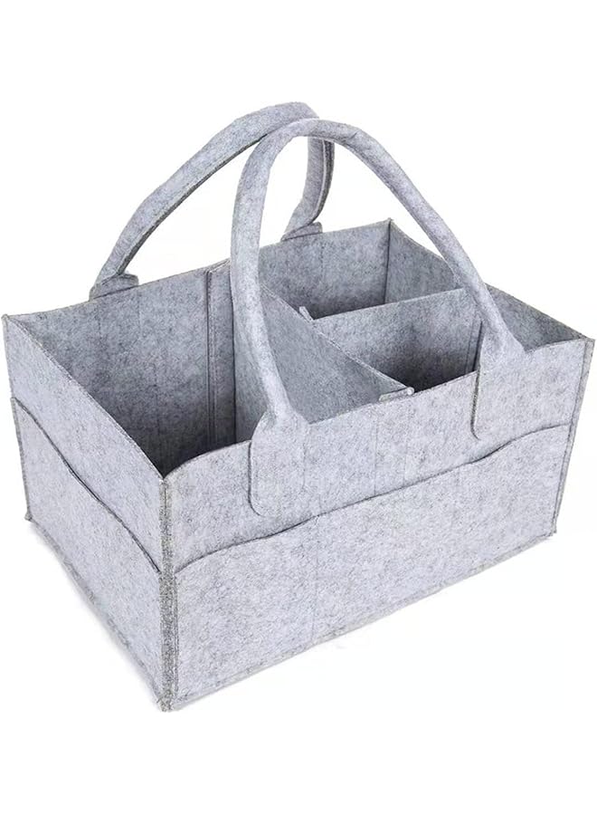 Portable Foldable Felt Diaper Storage Bag Kid Clothes Toys Handbag Newborn Baby Nappy Organizer Mommy Travel Shopping Diaper Bag  - Image 1