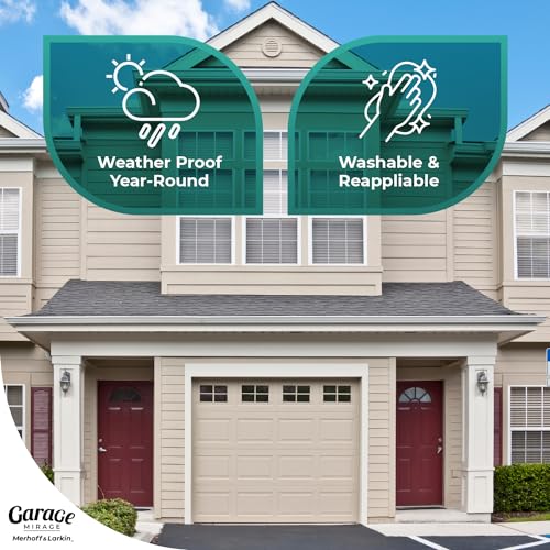 Merhoff Larkin Magnetic Garage Door Windows | Fits 1 Car Garage | Strong & Glossy Real Look | Decorative Black Window Decals | Magnets Hardware Set | Faux Kit | Perfect Decoration & Easy Installation Home Upgrade - Image 4