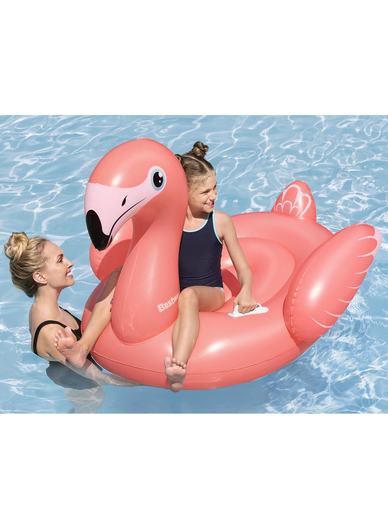 Bestway Rider Fancy Flamingo 138x107cm | Inflatable Ride-on | Pool Float | Summer Water Toy | Pool & Beach Toy - Image 2