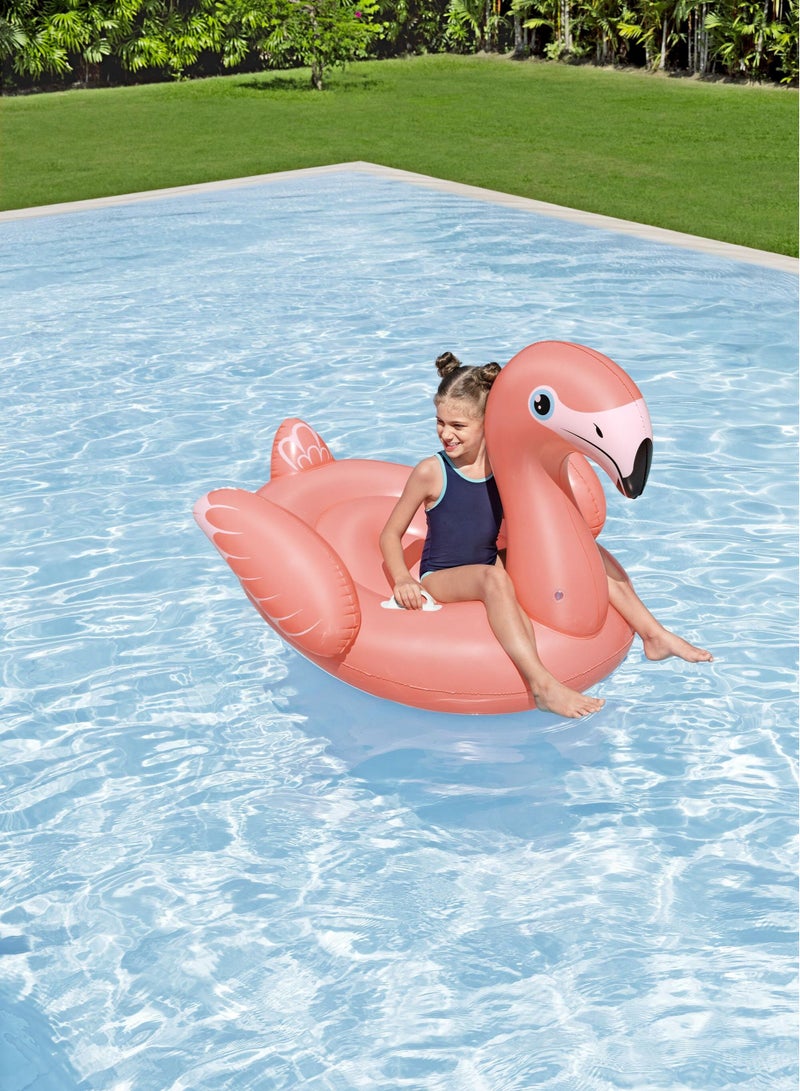 Bestway Rider Fancy Flamingo 138x107cm | Inflatable Ride-on | Pool Float | Summer Water Toy | Pool & Beach Toy - Image 3