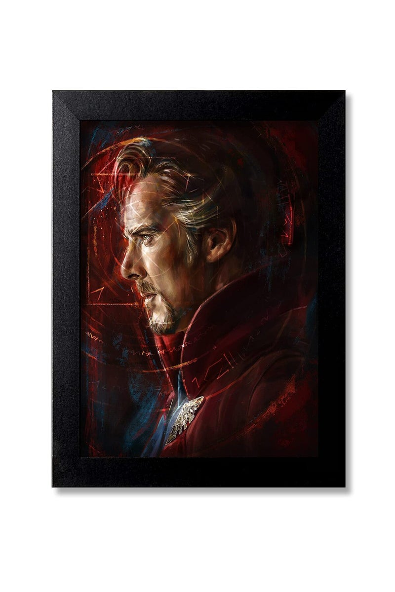 Blue Nexus ALAYRA Blue Nexus Doctor Strange Superhero Poster with Wall Frame Stickers Room Art Painting - BNWPC267 (Multicolor, Medium) - Image 1