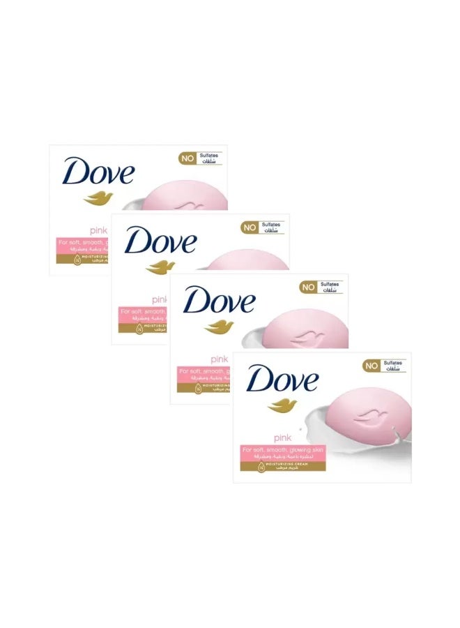 Dove صابون دوف الوردي لنعومة البشرة وتألقها - 4X125 جرام - Image 2