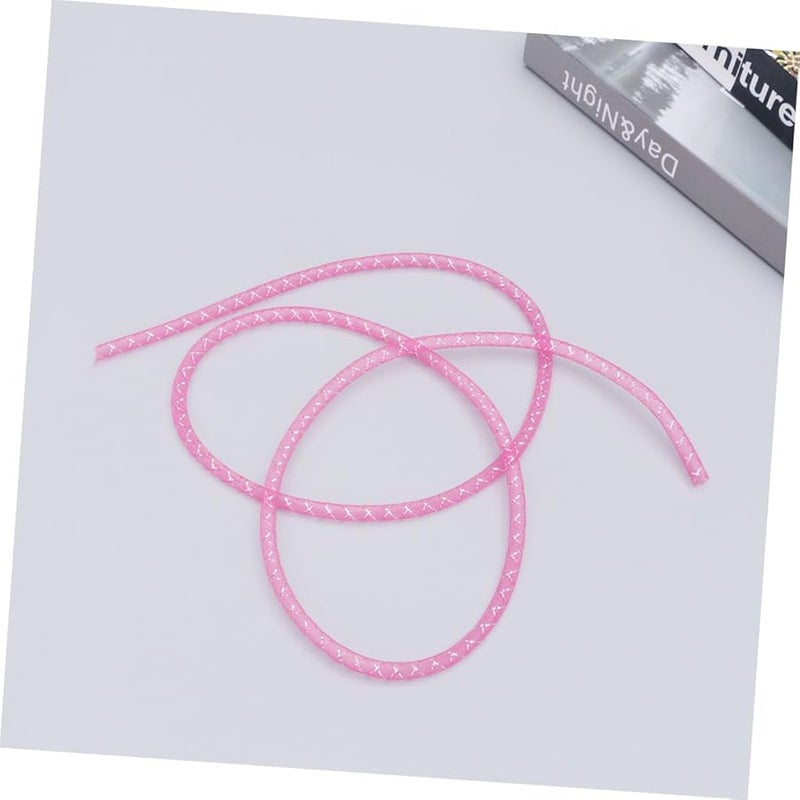 أنبوب شبكي مرن أحمر اللون من البطيخ لصنع المجوهرات DIY إمدادات حرفية لصنع الأساور - Image 4