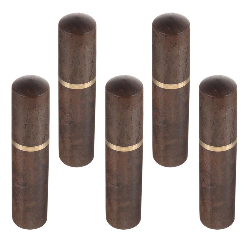 Abaodam 5pcs Portable Ebony Wood Needle Case Sewing Needle Storage Holder Compact Household Organizer For Embroidery And Craft Projects - Image 2
