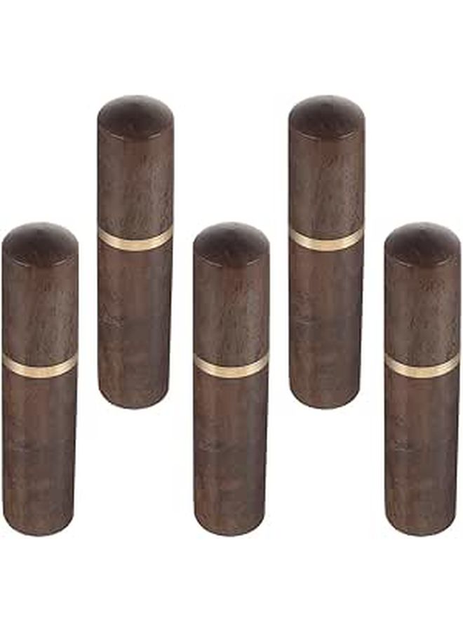 Abaodam 5pcs Portable Ebony Wood Needle Case Sewing Needle Storage Holder Compact Household Organizer For Embroidery And Craft Projects - Image 1