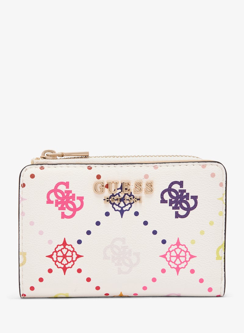 GUESS Emelie Logo Zip Around Cardholder - Image 1