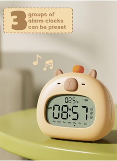 Excefore Capybara Alarm Clock for Kids, Ready to Rise Children's Sleep Trainer, Capybara Clock Dimming Night Light, OK to Wake Alarm Clock for Toddlers Boys Girls  - Image 5
