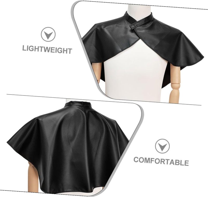 VICASKY Waterproof Hair Dye Cape 2pcs Black Salon Apron Haircut Cape for Hairstylists Barber Supplies Hair Coloring and Shampoo Use - Image 3
