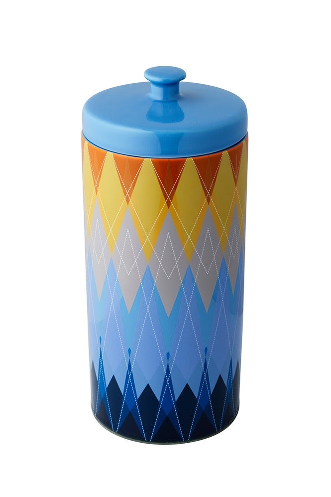 RAK Porcelain Rak Porcelain Triada Candy Box Large 25x13cm Round | Elegant Porcelain Candy Jar with Leather Base ,Decorative Storage Jar with Lid |Gift Box  - Image 2