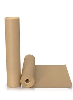 Premify Brown Kraft Paper Roll (44cm X 35m) 80GSM | Biodegradable Recycled Material - Arts & Crafts Gift Packing Wrapping Table, Book Cover & Student Drawing Painting Wall Art Rolls, parchment Paper  - Image 1
