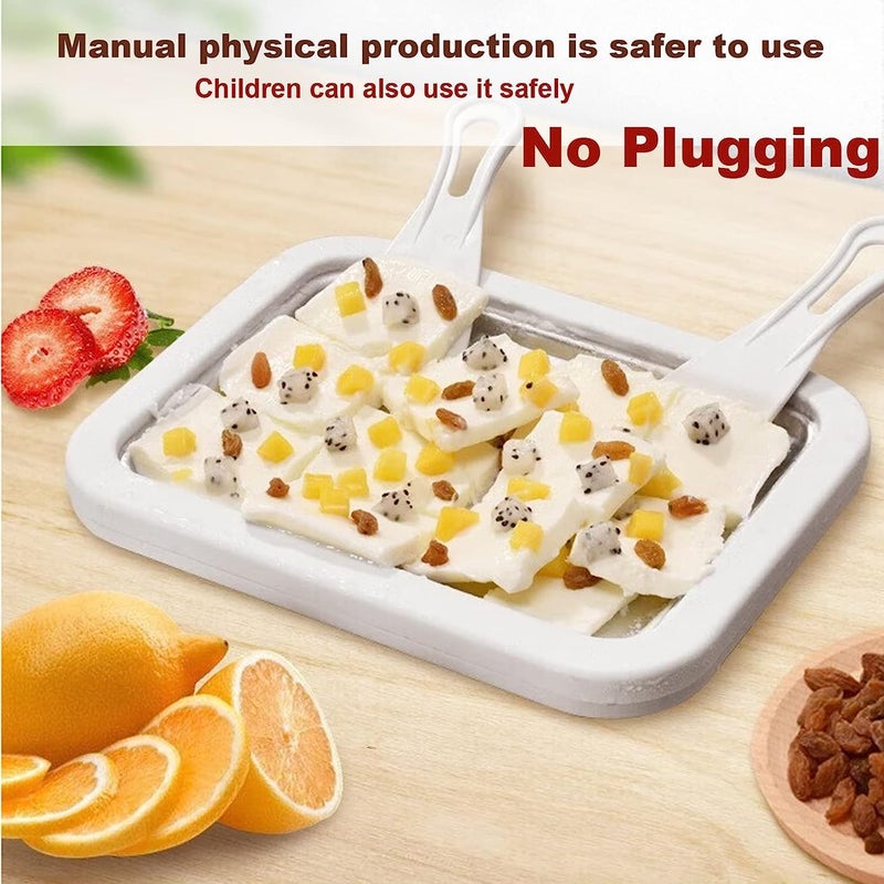 Ostin Instant Ice Cream Maker Ideal for Making Soft Serve Ice Cream Slushies Frozen Yogurt Sorbet Gelato Rolled Ice Cream for Household - Image 3