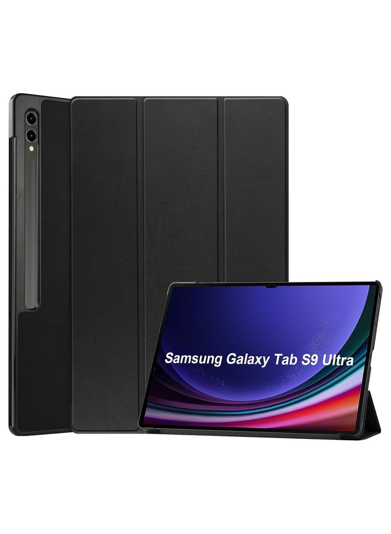general Galaxy Tab S9 Ultra 14.6" Case 2023 [SM-X910/X916/X918] Case - Ultra Slim Hard Shell Tri-Fold Stand with Auto Sleep/Wake Protective Cover [Support pen magnetic charging] - Image 1