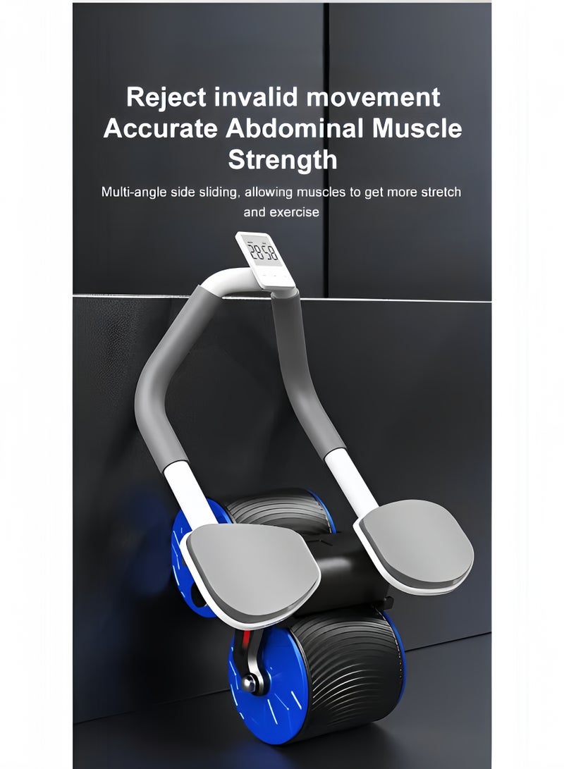 ريوكل عجلة بطنية أوتوماتيكية لدعم الكوع، بكرة بطن لتمرين البطن، معدات تمرين البطن، جهاز تقوية عضلات البطن، جهاز تدريب اللياقة البدنية لتقوية عضلات البطن - Image 2