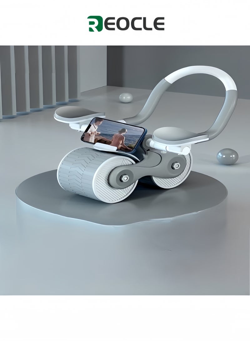 ريوكل عجلة بطنية أوتوماتيكية لدعم الكوع، بكرة بطن لتمرين البطن، معدات تمرين البطن، جهاز تقوية عضلات البطن، جهاز تدريب اللياقة البدنية لتقوية عضلات البطن - Image 1