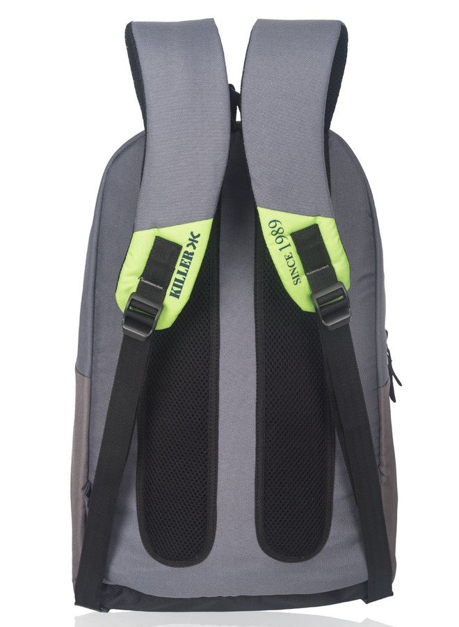 Killer Liberty Laptop Backpack for 15.6 inch Laptop - Stylish Everyday use Backpack - Trendy College Backpack Bags - Grey + Green - Image 4