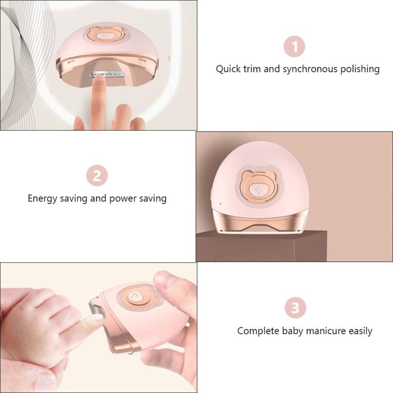 Electric Automatic Nail Clipper For Newborns Seniors Safe Ergonomic Home Nail Trimming Tool - Image 5