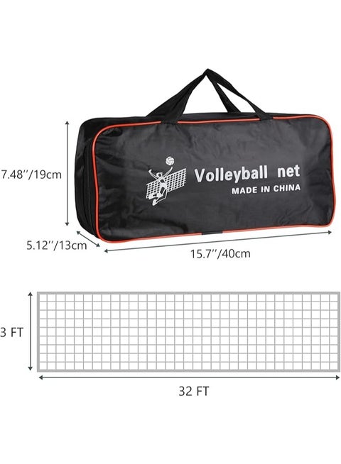 شبكة كرة طائرة قابلة للحمل مع حقيبة