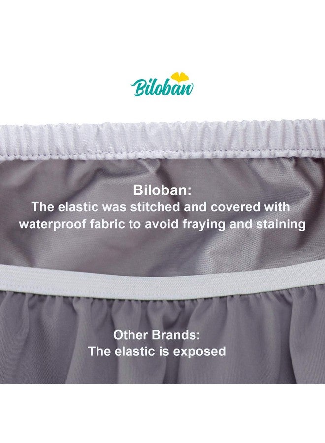 Biloban Reusable Diaper Pail Liner Bags 2 Pack For Ubbi Diaper Pail, Waterproof Larger Capacity & Washable Wet Bag For Dirty Diapers, Cloth Diaper, Laundry And Kitchen Garbage, Grey & White - Image 4