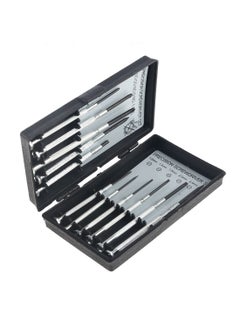 LAWAZIM Precision Screwdriver Set - 2 Packs of 11 Piece Black/Silver -Mobile phone Cell phone Smartphone repair tool kit Electronics Anti-static High-carbon steel Phillips Flathead screwdrivers  - Image 2