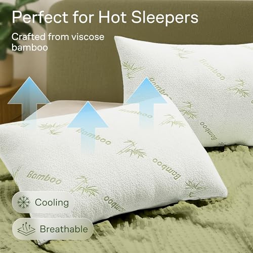Niagara Sleep Solution Cloud-Like Pillow Protectors with Zipper King Size - Breathable Cooling Pillow Covers for Hot Sleeprers - 100% Resistant to Stains, Dust & Dirt (Green 2-Pack) - Image 4
