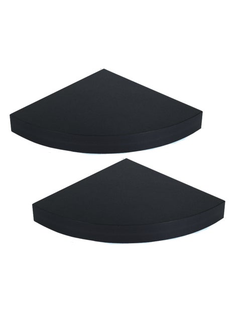 Set of 2 Pieces Floating Corner Shelves Pixels Furniture for Wall, Living Room, Bedroom, Kitchen, Bathroom Decor, Shelves with Invisible Brackets