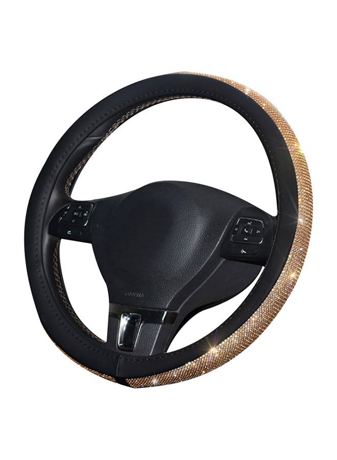 NIBEMINENT Rhinestone Steering Wheel Cover Car Set 38CM  - Image 1