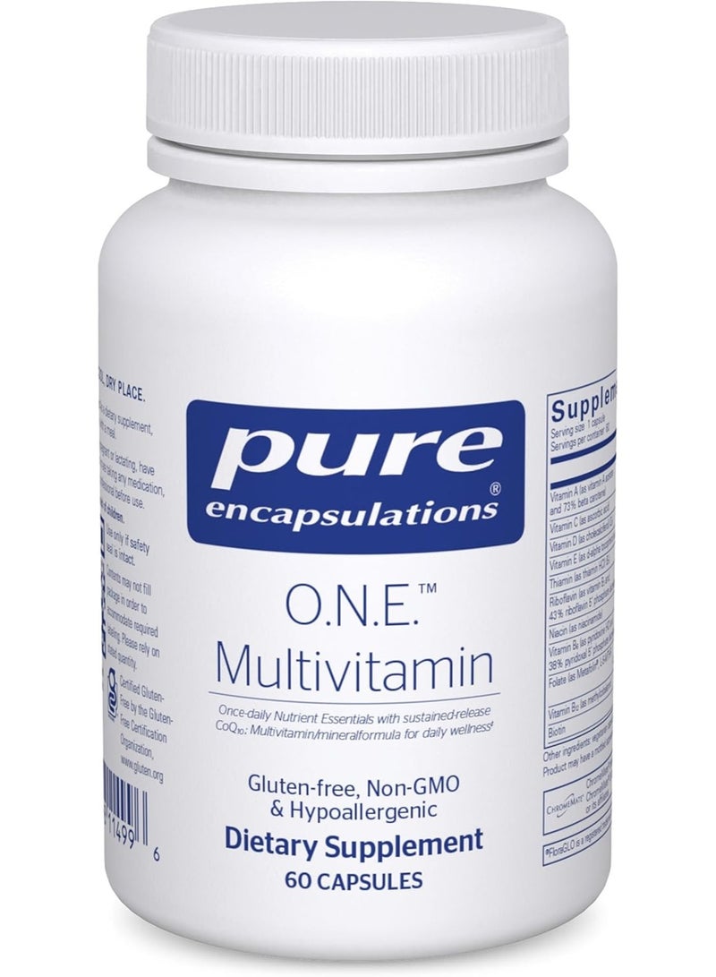 Pure Encapsulations O.N.E. Multivitamin Cognitive Function, and Cellular Health 60 Capsules 2 months suuply - Image 1