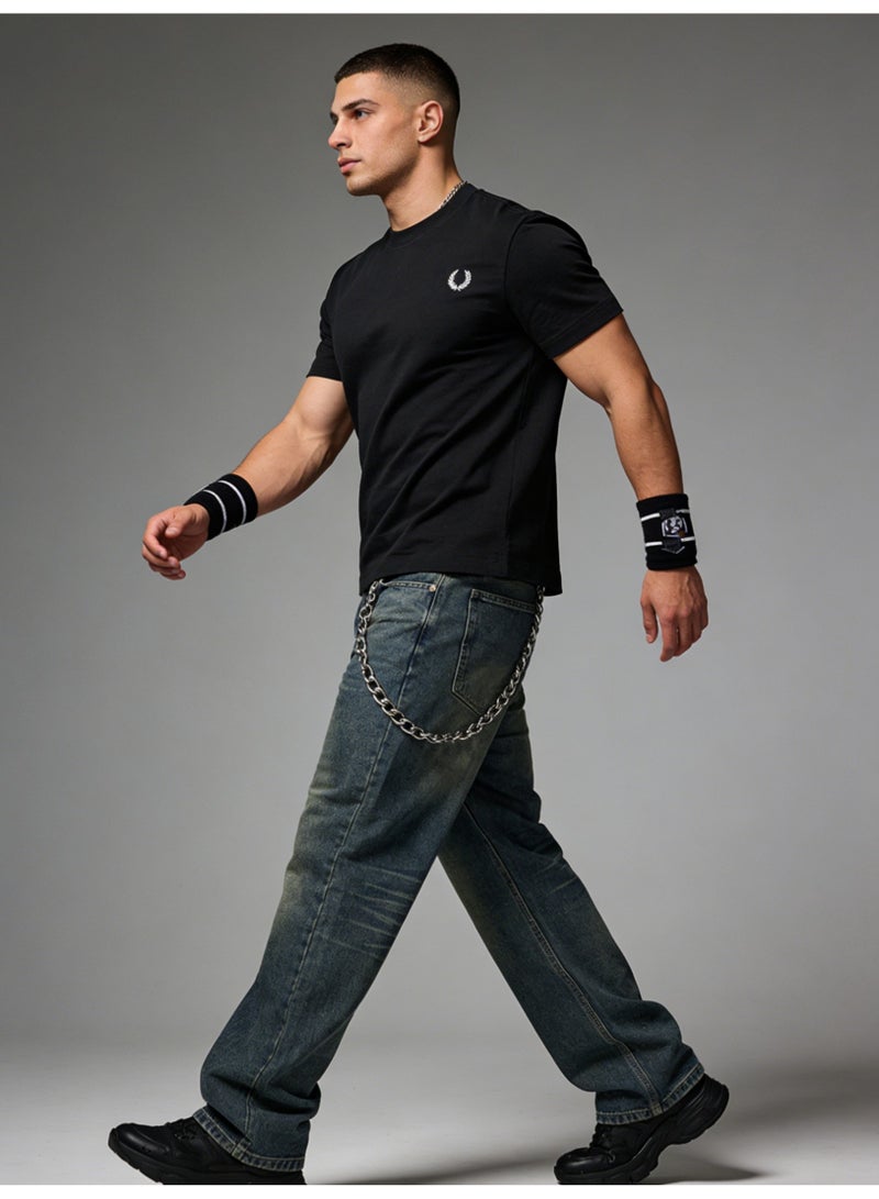 Fred Perry men's and women's laurel logo T-shirt | T-shirt/classic casual pullover/cotton 300g - Image 4