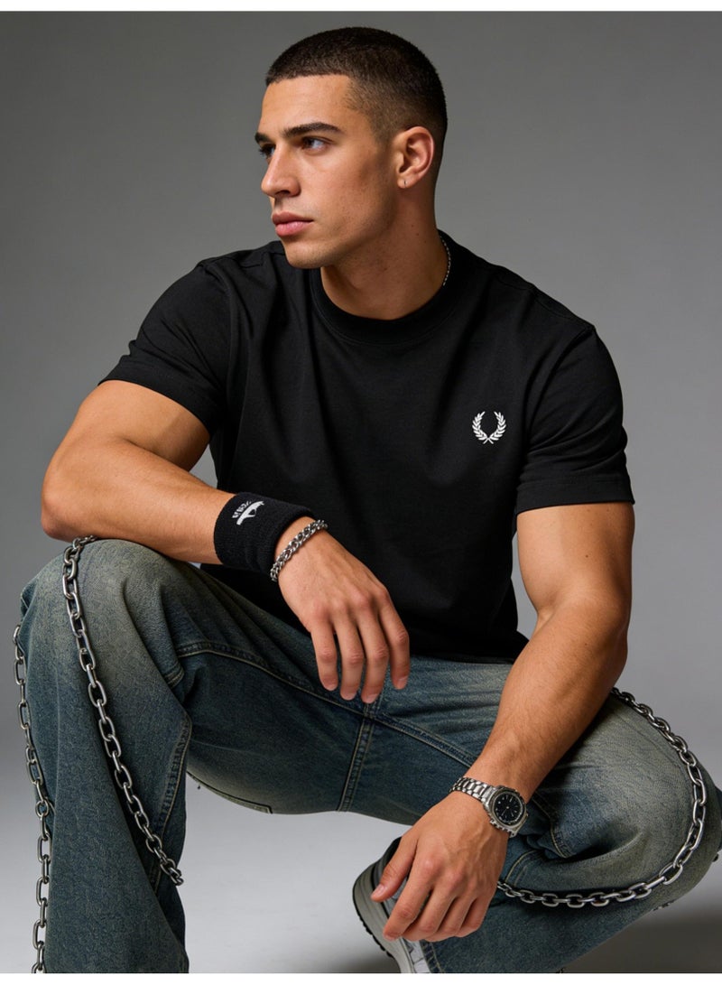 Fred Perry men's and women's laurel logo T-shirt | T-shirt/classic casual pullover/cotton 300g - Image 3