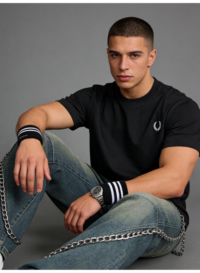 Fred Perry men's and women's laurel logo T-shirt | T-shirt/classic casual pullover/cotton 300g - Image 5