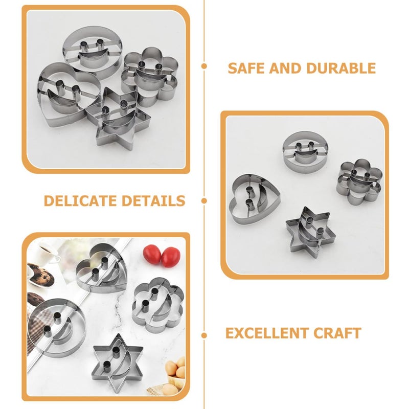 Stainless Steel 4 Piece Cookie Cutter Set With Shapes For Festival Baking - Image 4