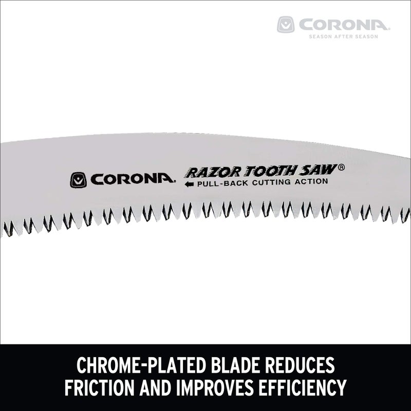Corona Tools 13-Inch RazorTOOTH Pruning Saw | Tree Saw Designed for Single-Hand Use | Curved Blade Hand Saw | Cuts Branches up to 7" in Diameter | RS 7120 - Image 5