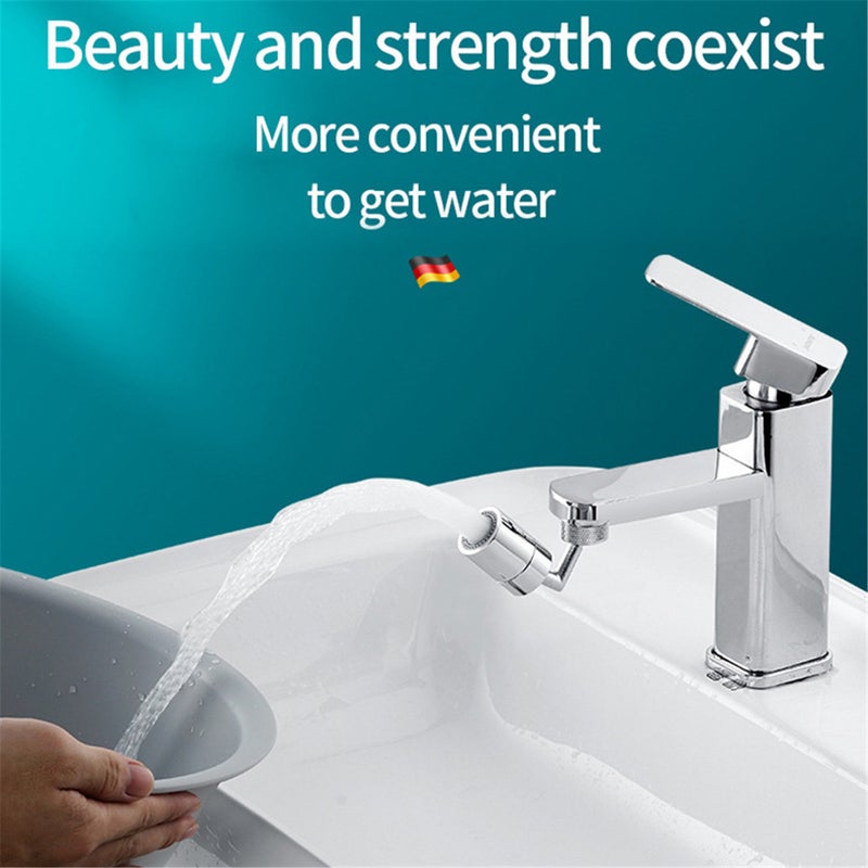 Tap Aerator 720°Rotation Universal Splash-Proof Swivel Water Saving Faucet Water Saving Bathroom Filter Foamer Aerators Rust Proof Leakproof Design - Image 5