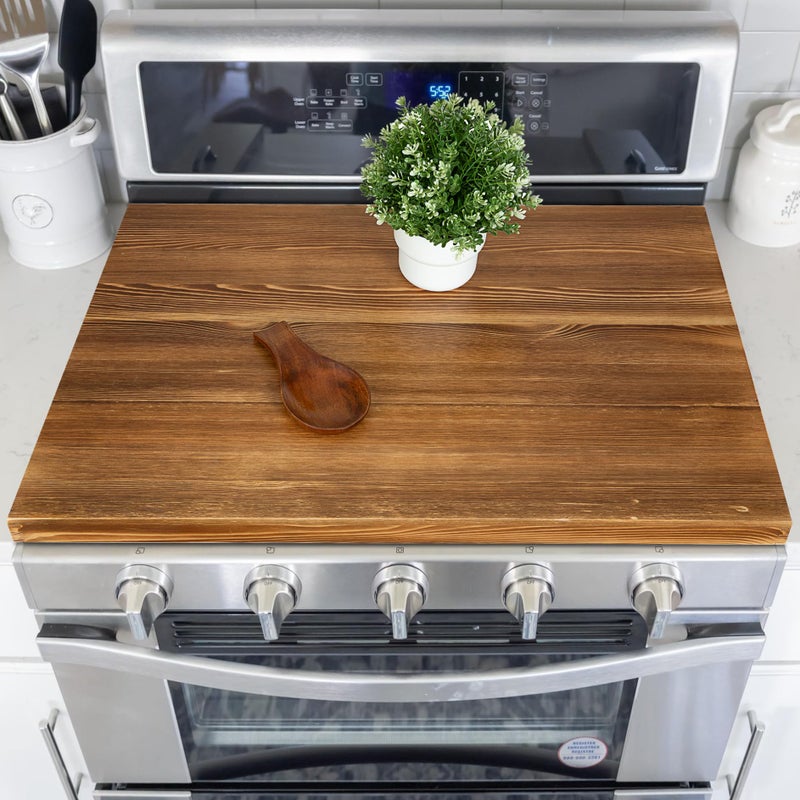 Hanobe Noodle Board Stove Cover Wood Stove Top Boards with Handles for Electric Gas