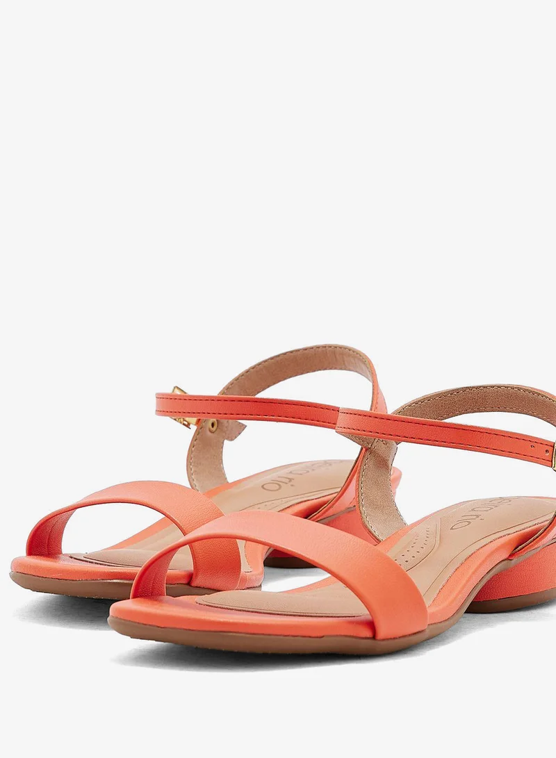 Beira Rio Orange Sandals for Women with Back Strap – Stylish & Supportive sling Back Ladies Sandals for Women | Best Price UAE