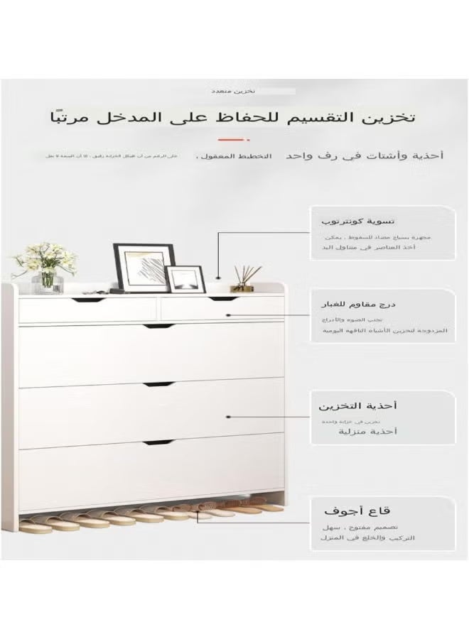 Dream house Modern Multi-level Shoe Cabinet Multi Purpose Entryway Shoes storage Rack 60x 17 x 125 cm - Image 4