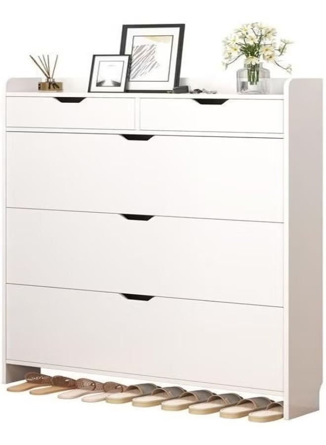 Dream house Modern Multi-level Shoe Cabinet Multi Purpose Entryway Shoes storage Rack 60x 17 x 125 cm - Image 2