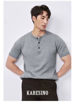 KARESINO Light Luxury Business Casual Short Sleeved Shirt  - Image 2