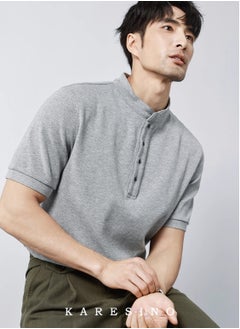 KARESINO Light Luxury Business Casual Short Sleeved Shirt  - Image 4