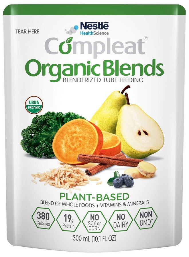 Compleat Organic Blends, Plant Based, Blenderized Tube Feeding - Blend of Whole Foods/Vitamins & Minerals - 10.1 FL OZ (Pack of 6) - Image 1