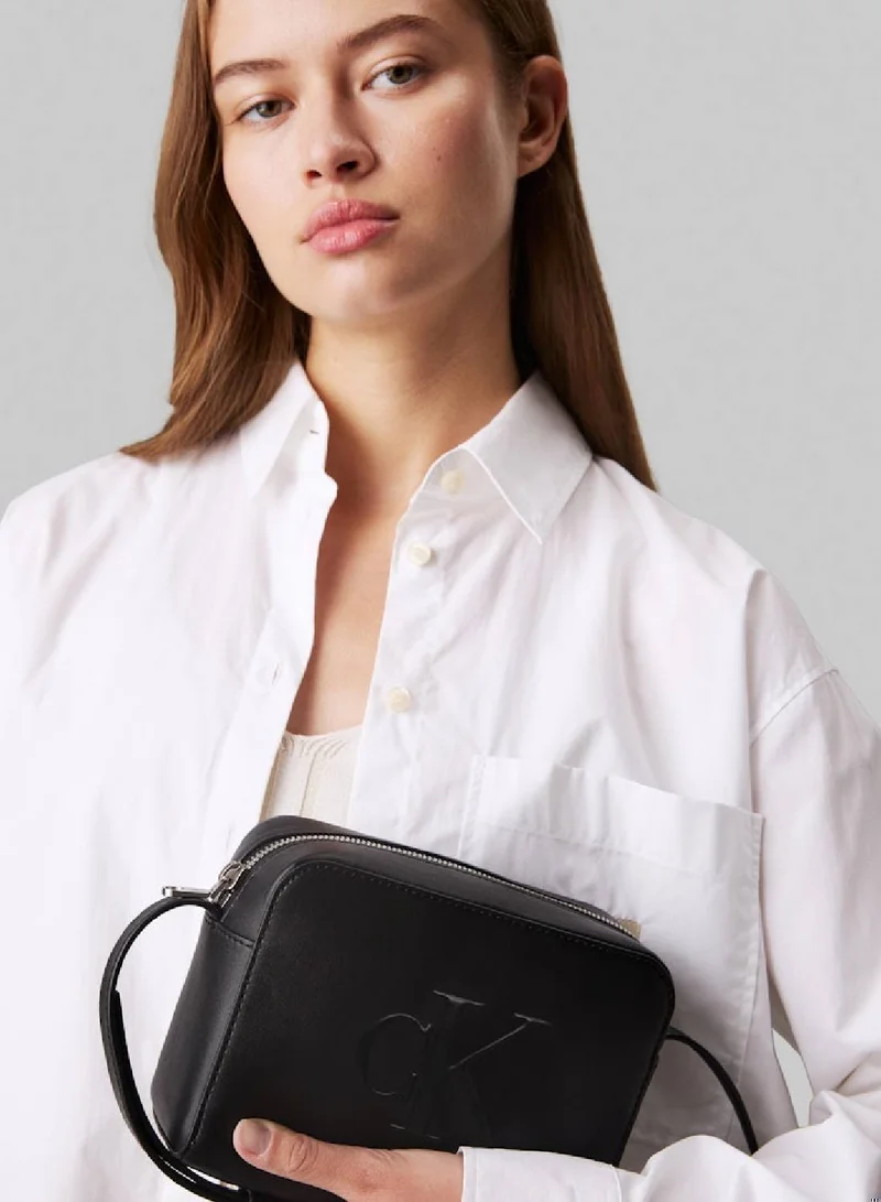 Calvin Klein Jeans Women's Crossbody Bag, Black - faux leather