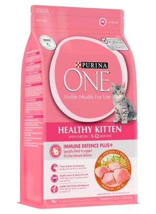 One Dry Cat Food Healthy Kitten Chicken - view 2