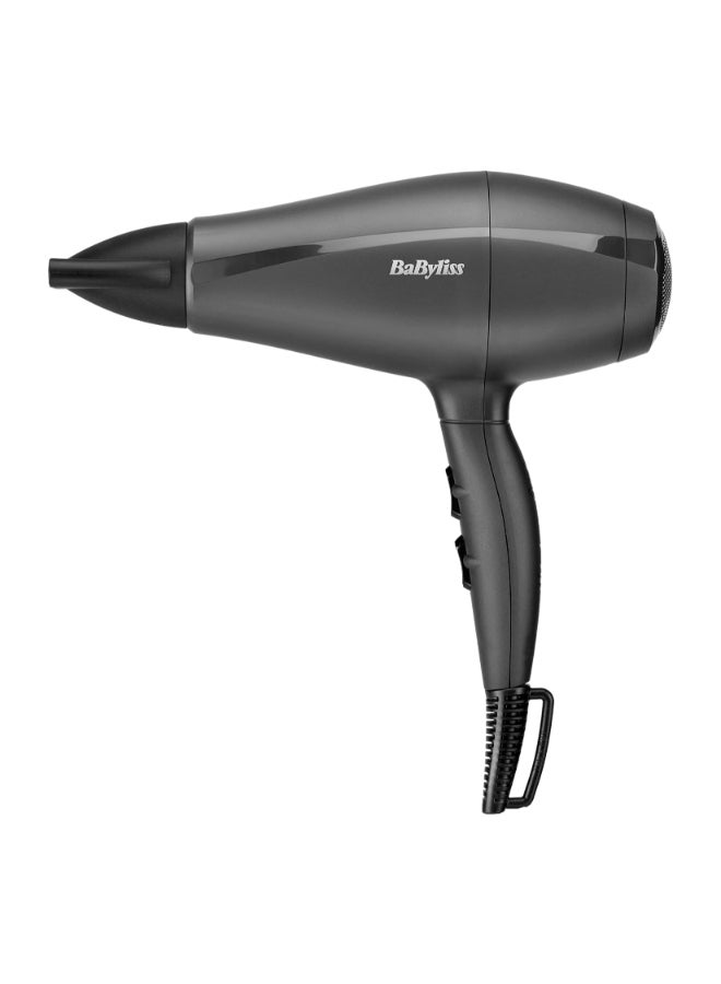 BaByliss Italian-made Hairdryer| 2000w Performance With High Torque Motor | Adjustable Speed Settings & Lightweight & Portable | Professional-grade Results With Italian Made Quality| 5910SDE Black - Image 1
