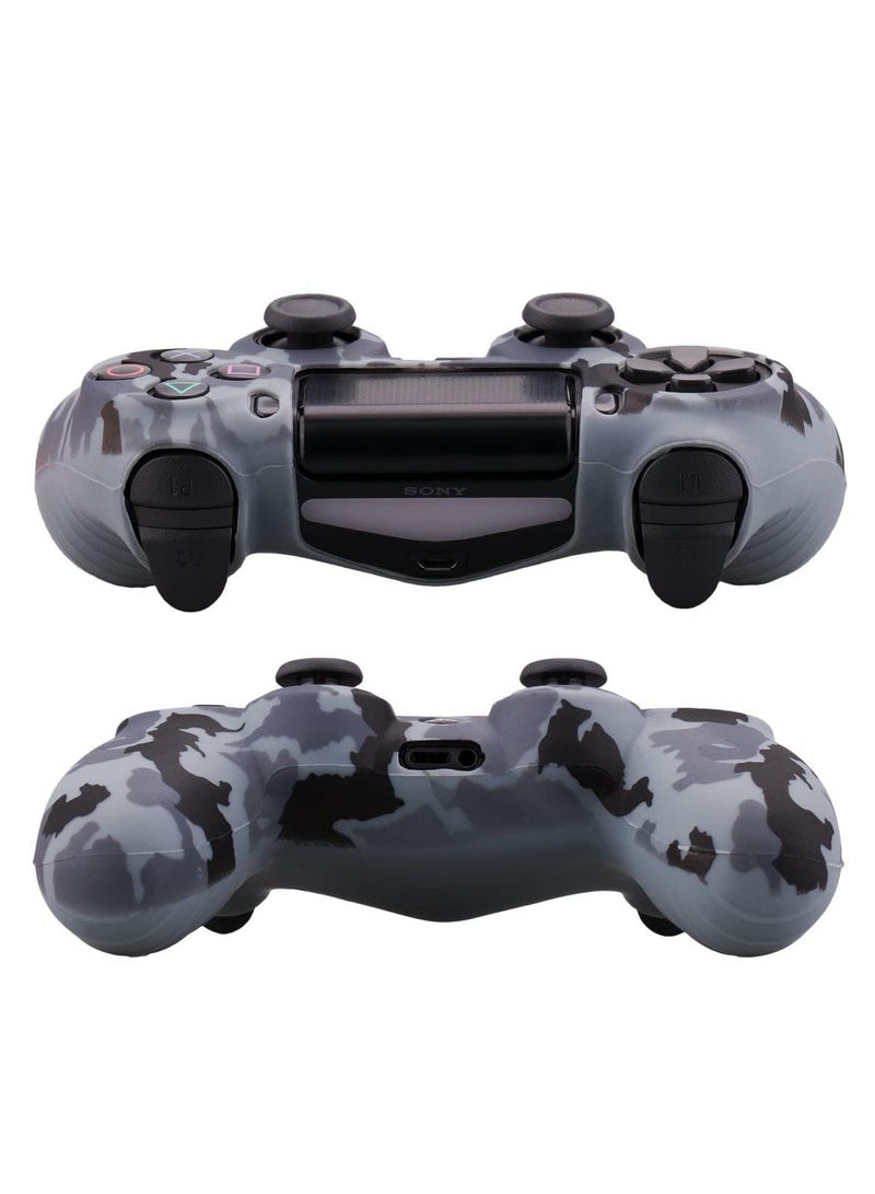 Silicone Cover Skin For Sony DUALSHOCK 4 Controller With Pro Thumb Grips(x8) Camouflage - Image 3