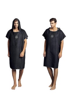Excefore Microfiber Surf Poncho, Wetsuit Changing Bath Robe, Beach Change Cloak Dive Quick Dry Pool Swim Beach Towel with Hood for Adults  - Image 2